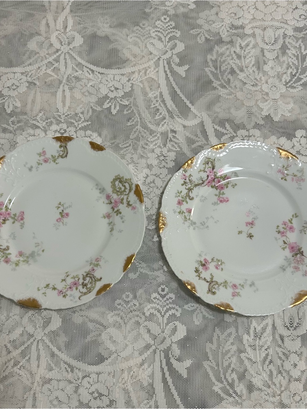Set of 2 Vintage Haviland Limoges Schleiger 144 Salad Plates